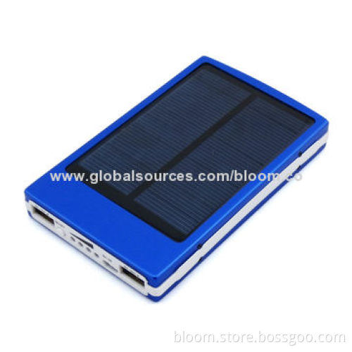 12,000mAh Solar Power Bank for iPhone, Samsung, HTC, Nokia and Dual-USB PortNew